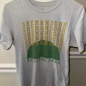 Shenandoah National Park Graphic T-Shirt Light Blue Size Medium